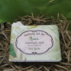 Handmade Rosemary Soap in pretty floral wrapper