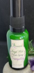 Tranquility Pillowspray in green atomiser bottle