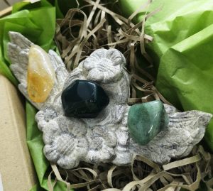 Silver angel wings with crystals