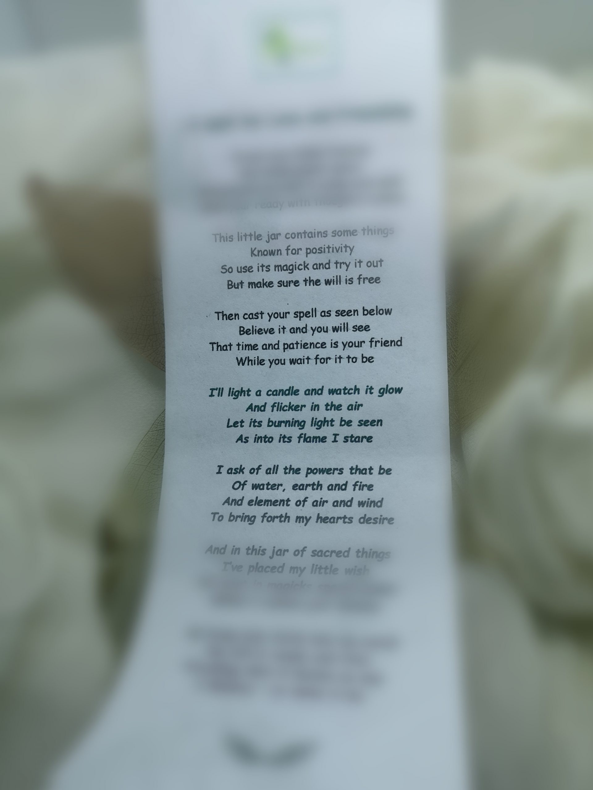 A spell poem for wealth