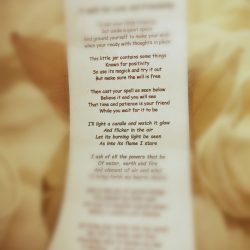 A spell poem for joy and happiness