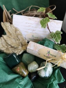 A set of tumblestone crystals for wealth and prosperity