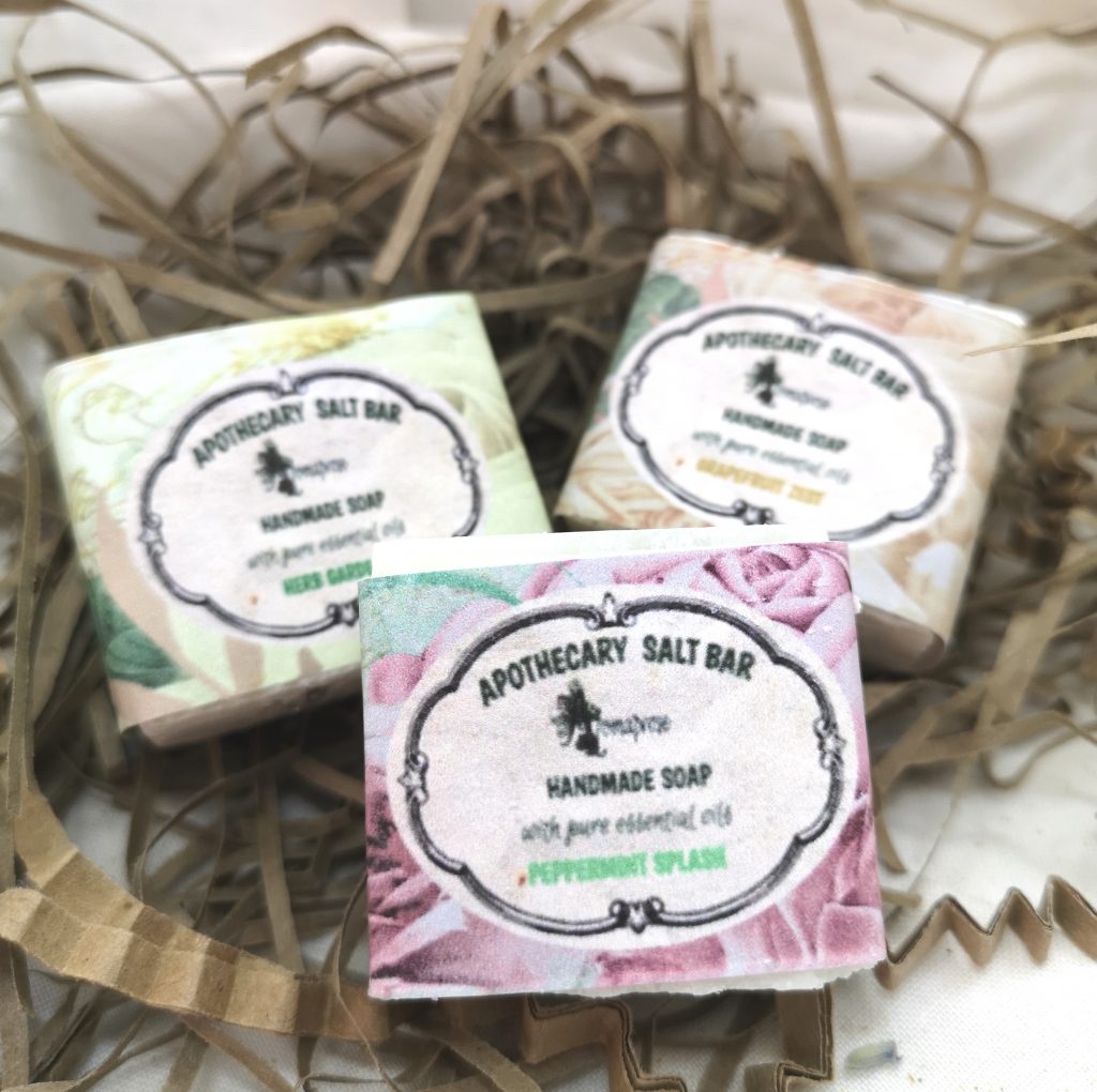 a range of soaps from Aromaprose