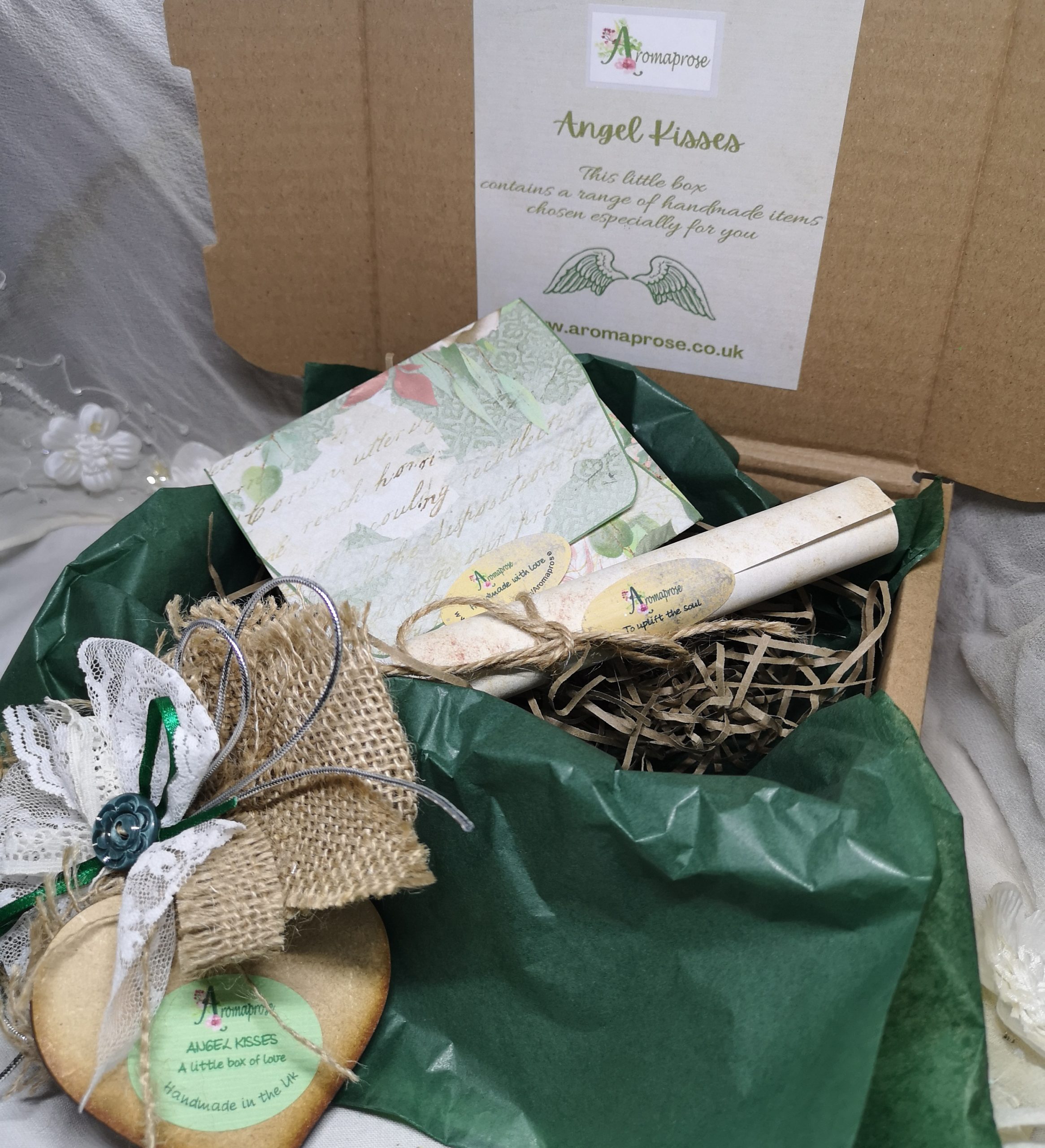 Contents of green Build your own Hamper Gift Box