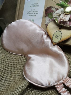 A satin eye mask