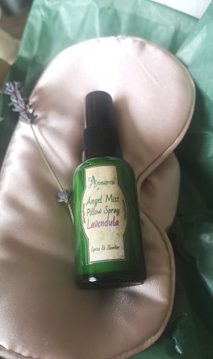 pillowspray and sateen eyemask
