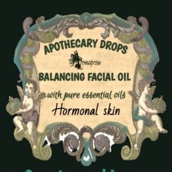 front label for facial oil
